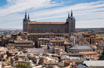 Panoramic view of Toledo city in Spain