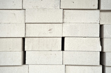 Naklejka premium Pile of brick/Close up of pile of brick on construction site.