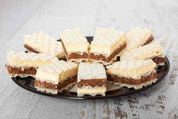 Chocolate and Vanilla Wafer Cookie