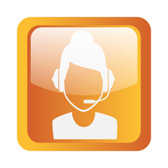 call center icon symbol design