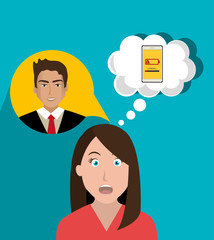 Mobile smartphone battery graphic