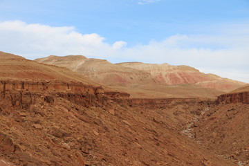 Fototapeta na wymiar Vistas sobre el valle de Ounila. Marruecos