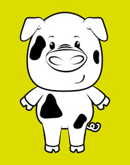 Pet and animals funny cartoon