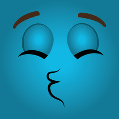 Funny emoticon cartoon design