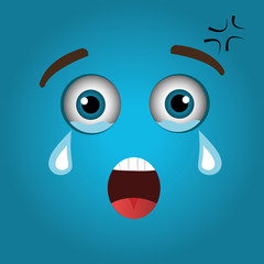 Funny emoticon cartoon design