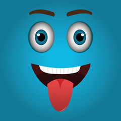 Funny emoticon cartoon design