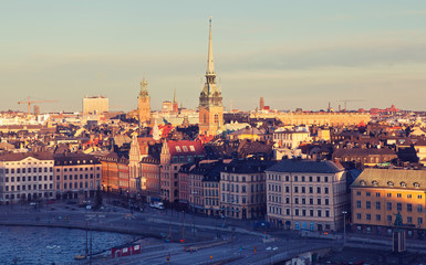 Naklejka premium The view of Gamla Stan, Stockholm.
