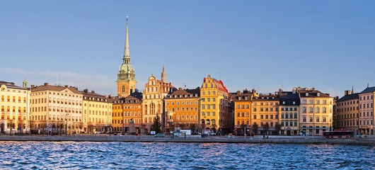 The view of Gamla Stan, Stockholm.