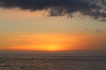 sunset at sea