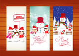 Christmas gift backgrounds "Collection of Christmas banners" Stock image and royalty-free vector