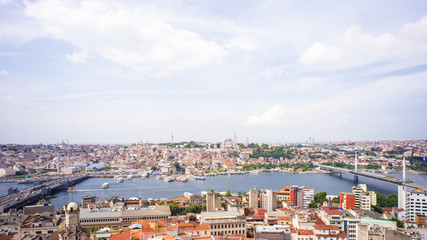 Fototapeta na wymiar Eminönü District between Bridges, Istanbul