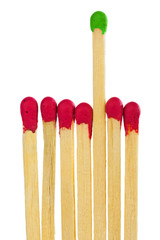 Matches - leadership or inspiration concept
