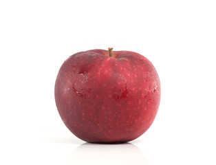Red apple/Red apple on white background.