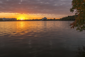 Sunrise over the Washington, DC Tidal Basin