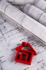 Buildings under construction and cranes
