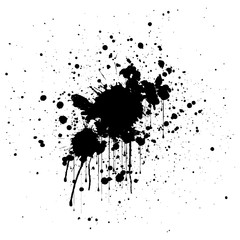 abstract splatter black color background. illustration design.