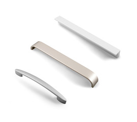 different furniture accessories - door furniture handles isolate