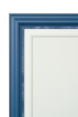 Frame and painter artist canvas isolated on white