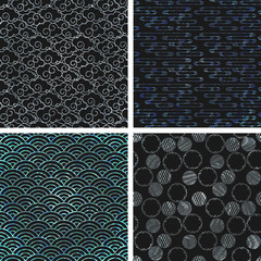 螺鈿細工パターン　自然