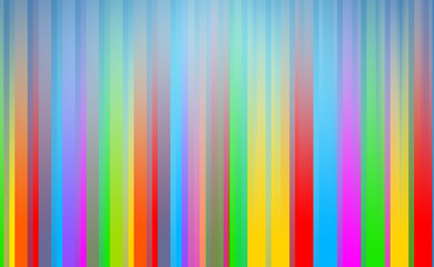 Abstract Colorful Strips on Blue Background