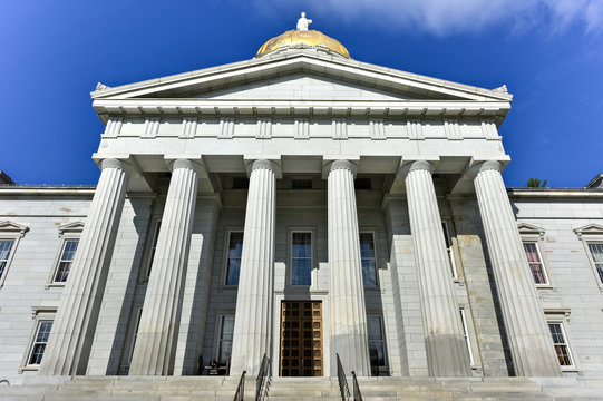 The State Capitol Building in Montpelier Vermont, USA