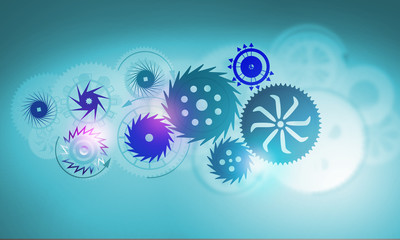 Metal gears and cogwheels