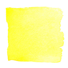 Obraz premium Yellow watercolour abstract square painting