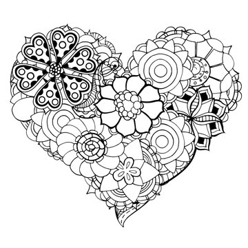 Heart of flower