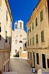 Stone chapel in streets of Sibenik