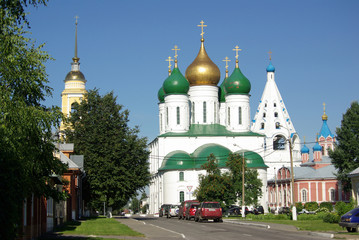 Fototapeta na wymiar View of historical center in Kolomna