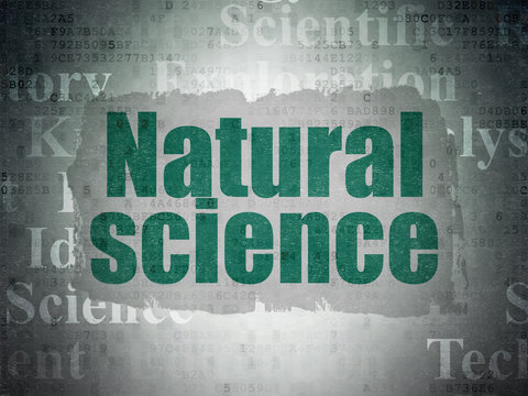 Science concept: Natural Science on Digital Paper background