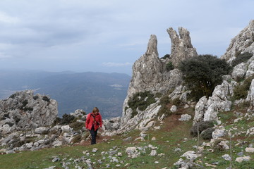 Fototapeta na wymiar Aufstieg zum Karfi, Kreta