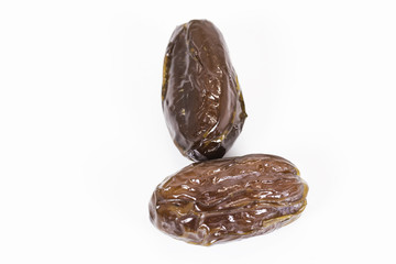 Two Dates Isolated on White in Studio 