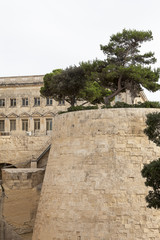 Fototapeta na wymiar Fort Saint Elmo in capital of Malta - Valletta. Europe