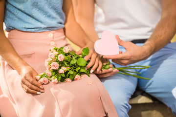 Loving couple on a date