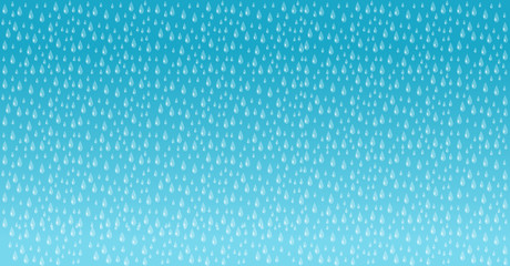 Vector illustration of the rain background with drops.