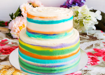 Obraz na płótnie Canvas Colorful cake