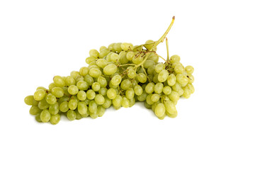 Grapes on a white background