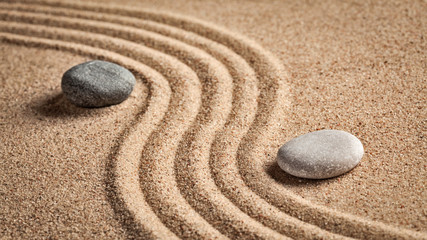 Fototapeta na wymiar Japanese Zen stone garden