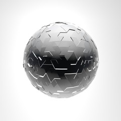 3d render structure sphere illustration