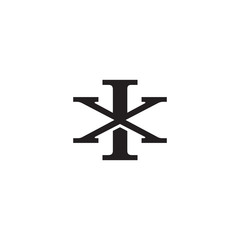 Letter X and I monogram logo