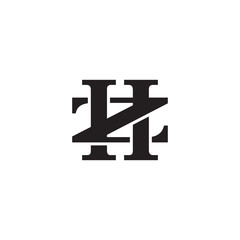 Letter Z and H monogram logo