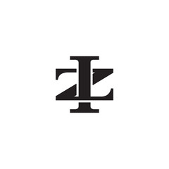 Letter Z and I monogram logo