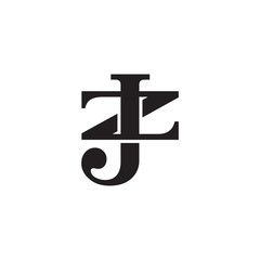 Letter Z and J monogram logo