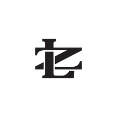 Letter Z and L monogram logo - obrazy, fototapety, plakaty