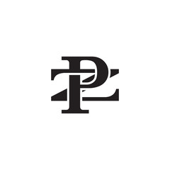 Letter Z and P monogram logo