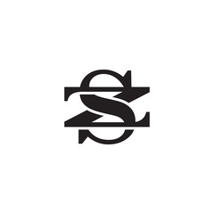 Letter Z and S monogram logo