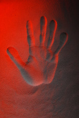 Background with colorfully lit sand