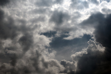 Fototapeta na wymiar Wolken über der Eifel