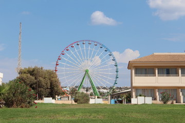 Ferris wheel in Agia Napa, Cyprys.
